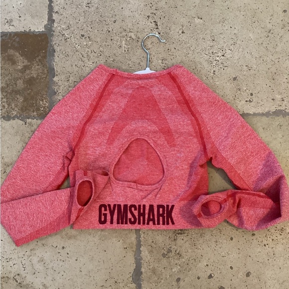 NWT Gymshark Women's M Flex Crop Top Sports Long Sleeve Red Marl Cut Out F602
H4 - Picture 2 of 3